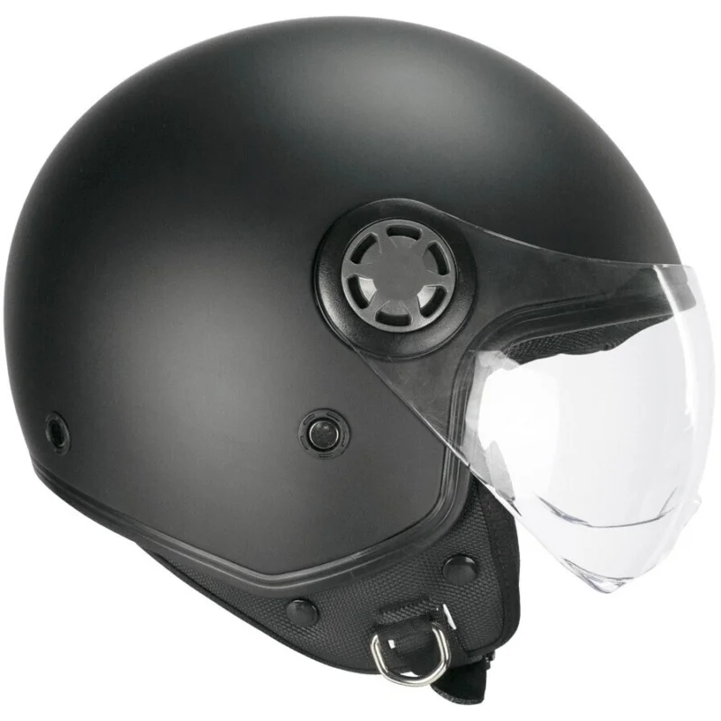 Casco Moto Jet Ska-P 1SHE ZEN BASIC Nero opaco Pagamento Sicuro