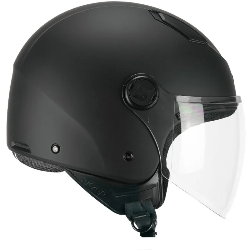 Casco Moto Jet Ska-P LUKE MONO Nero Opaco Ultima Occasione