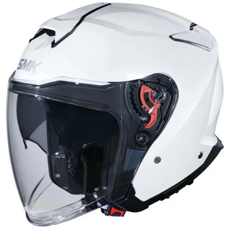 Ultimissimo Modello Casco Moto Jet SMK GTJ GL100 Bianco