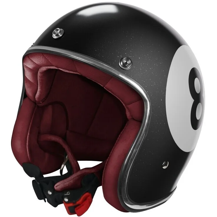 Offerta Lampo Casco Moto jet Stormer QUARTZ POOL Nero Perla
