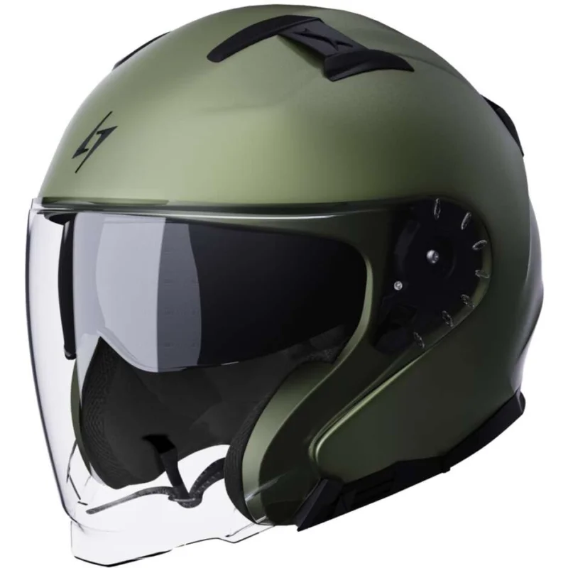 Casco Moto Jet Stormer RIVAL Solid Kaki Opaco Compra Oggi Stesso