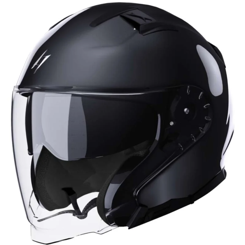 Must-Have Casco Moto Jet Stormer RIVAL Solid Nero Perla