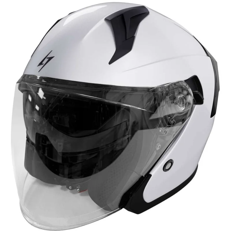 Offerta Limitata Casco Moto Jet Stormer RUN Bianco Perla