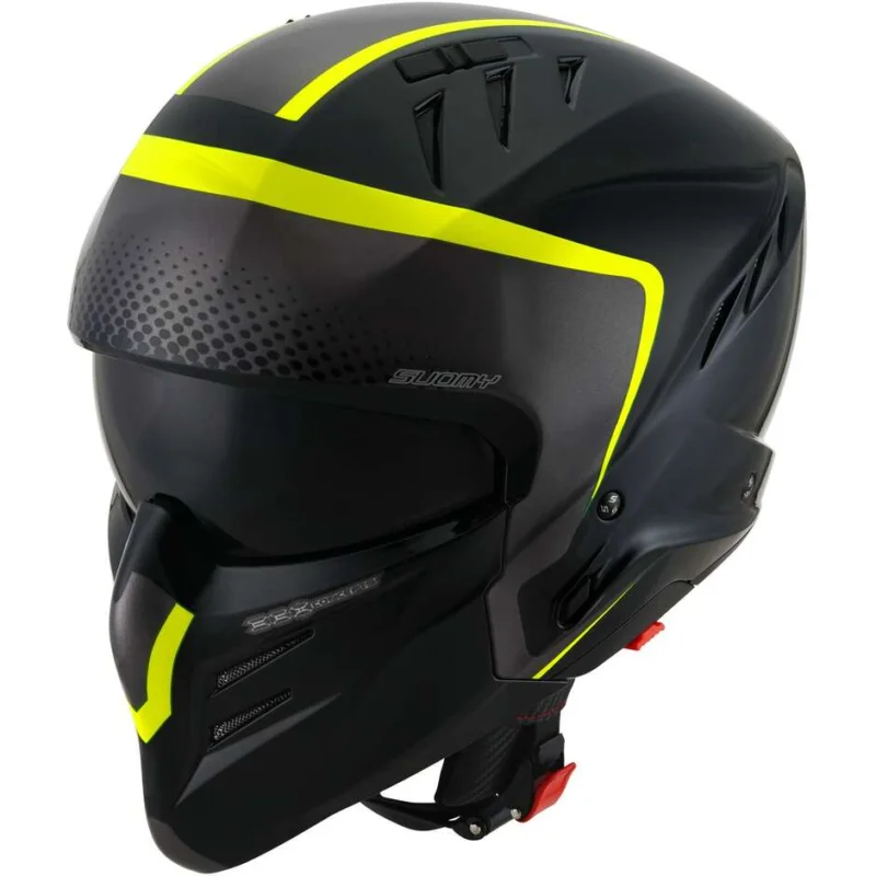 Casco Moto Jet Suomy ARMOR CREW Nero Giallo Economico