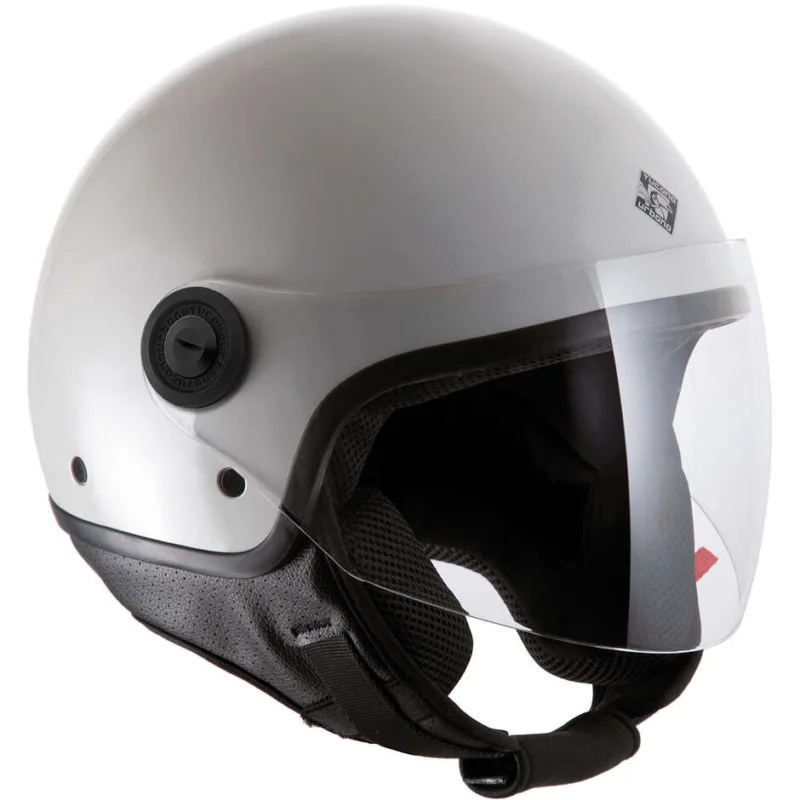 Ultime Pezzi Casco Moto Jet Tucano Urbano C1000 EL'JETTIN 6.0 Bianco Ghiaccio Lucido