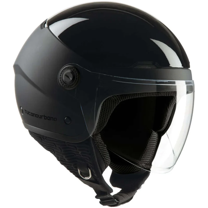 Novità Casco Moto Jet Tucano Urbano C1001 EL'POP Grigio Carbone Opaco
