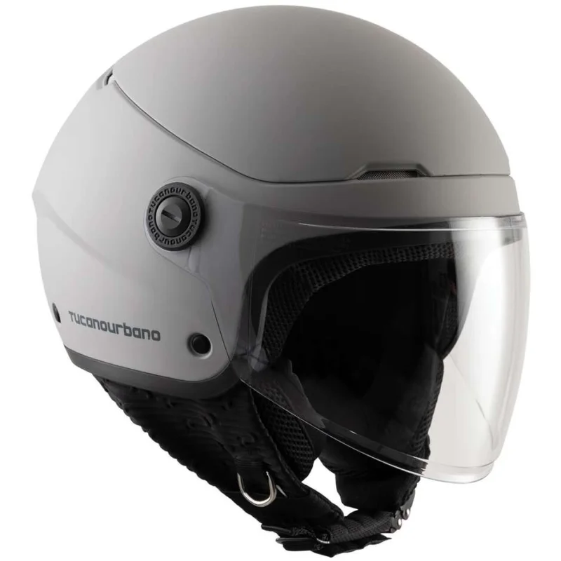 Promozione Casco Moto Jet Tucano Urbano C1001 EL'POP Matt Light Grey