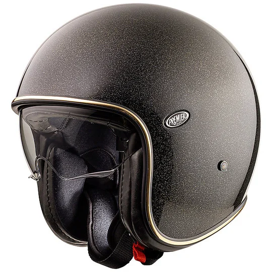Bestseller Casco Moto Jet Vintage In Fibra Premier VINTAGE EVO U9 GLITTER GOLD