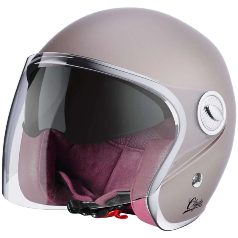 Casco Moto Jet Vintage Stormer CLYDE Solid Champagne Opaco Acquista Ora