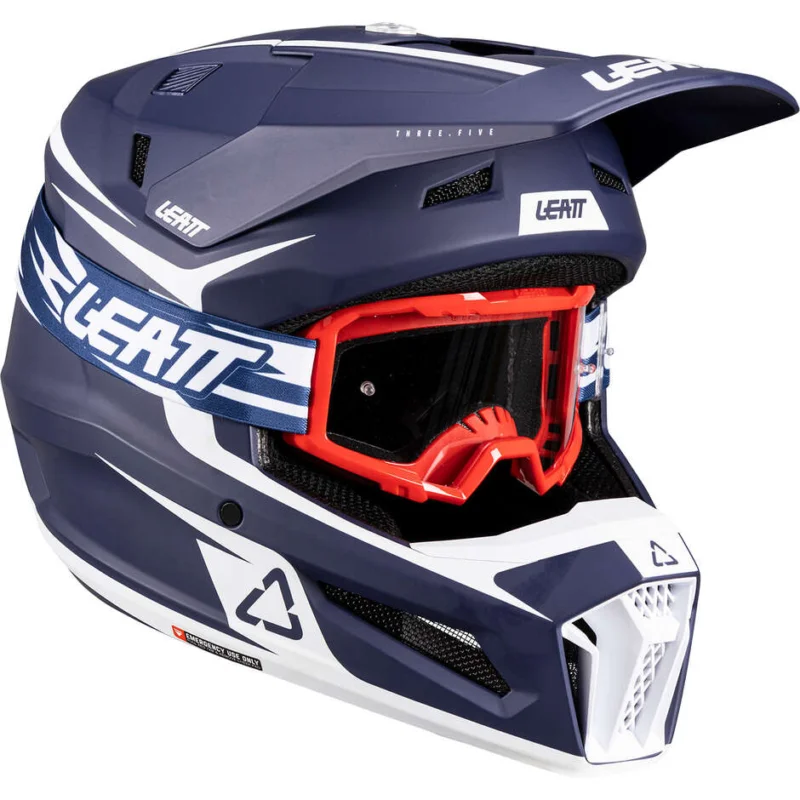 Casco Moto KIT 3.5 Leatt V26 Blu Prezzo Conveniente