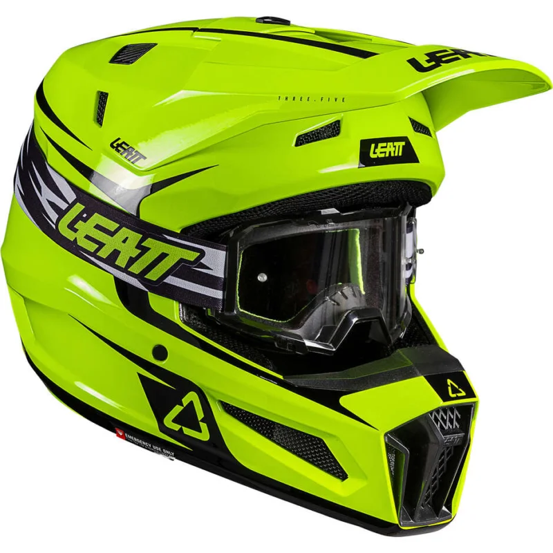 Ultima Occasione Casco Moto KIT 3.5 Leatt V26 Giallo Fluo