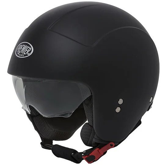 Casco Moto Mini Jet Premier ROCKER U9 BM Nero Opaco Vendita Finale