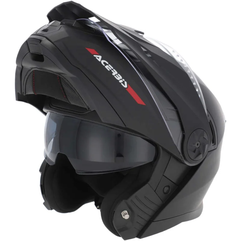 Casco Moto Modulare Acerbis Rider P/J Mono Nero Opaco A Buon Prezzo