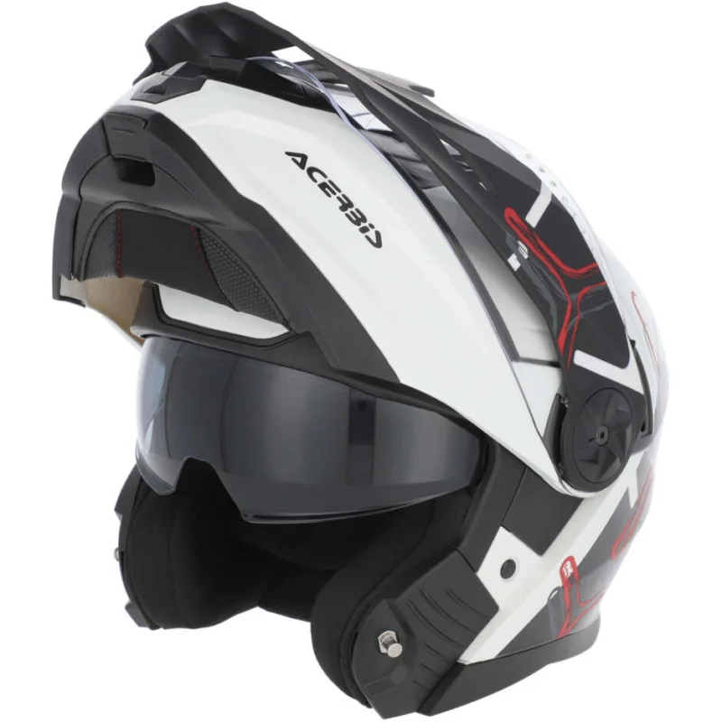 Casco Moto Modulare Acerbis Rider P/J Multi Bianco Nero Popolare