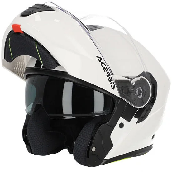 Super Prezzo Casco Moto Modulare Acerbis TDC 2206 Doppia Omologazione Bianco
