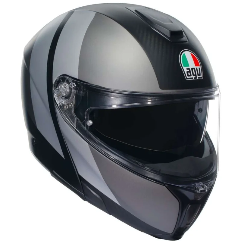 Casco Moto Modulare Agv SPORTMODULAR OVERLAY Opaco Double Grigio Direttamente Dal Produttore