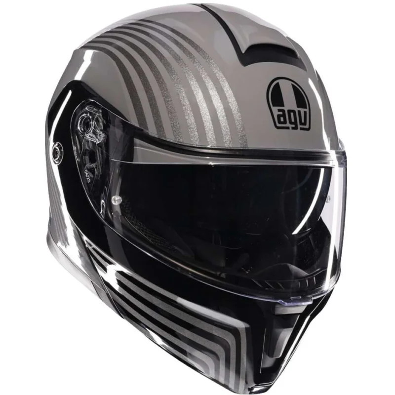 Promo Stagionale Casco Moto Modulare Agv STREETMODULAR ISEO Grigio Nero