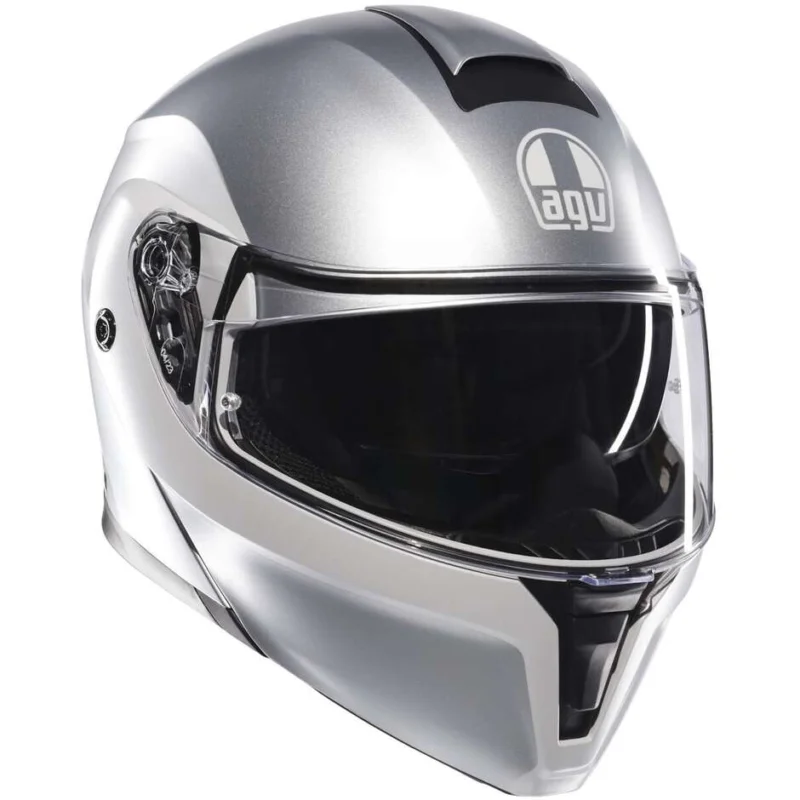 Compra Adesso Casco Moto Modulare Agv STREETMODULAR LEVICO Grigio Chiaro Opaco