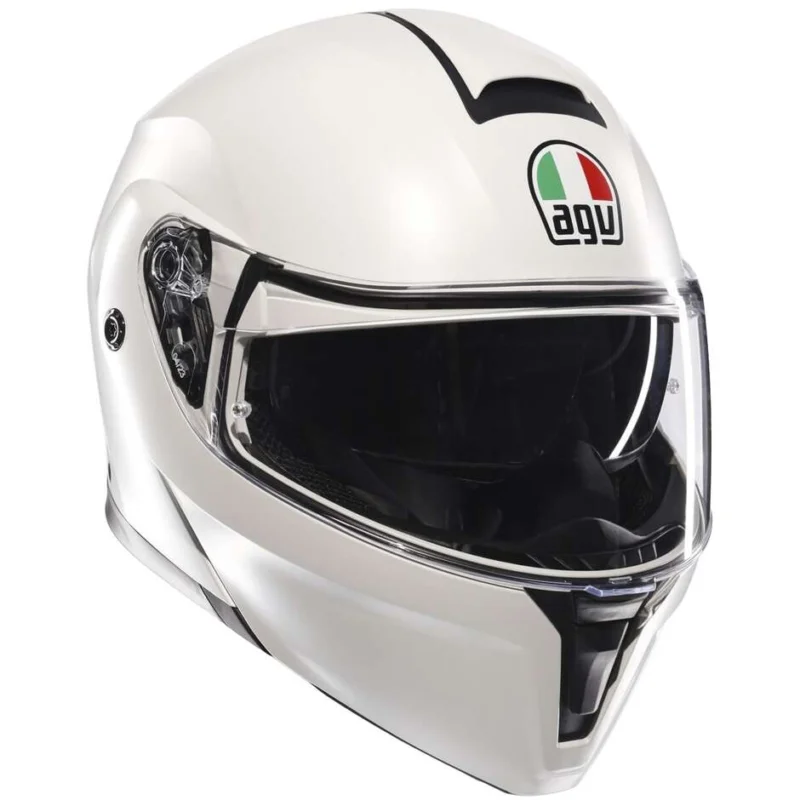 Casco Moto Modulare Agv STREETMODULAR Mono Bianco Materia Opaco Consegna Rapida