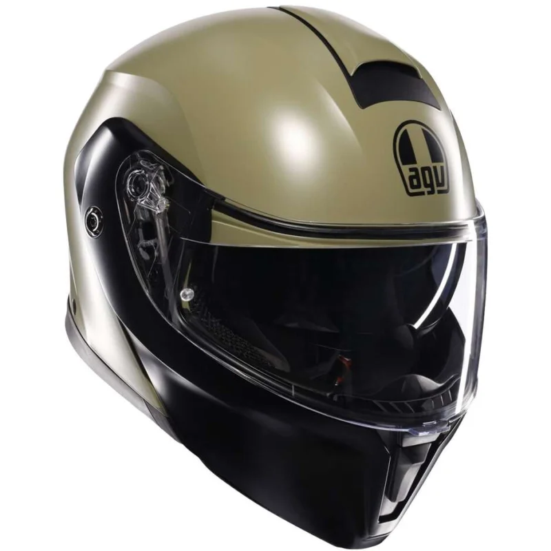 Casco Moto Modulare Agv STREETMODULAR Mono Opaco Verde Pastello Nero Acquista Ora