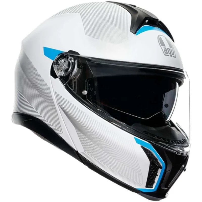 Casco Moto Modulare Agv TOURMODULAR FREQUENCY LIGHT Grigio Blu Solo Oggi