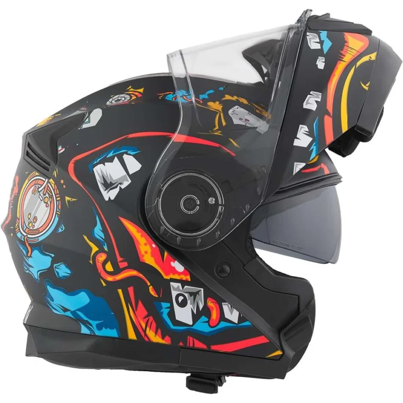 Ultima Occasione Casco Moto Modulare BHR 836 Flip Up ZOMBIE Nero