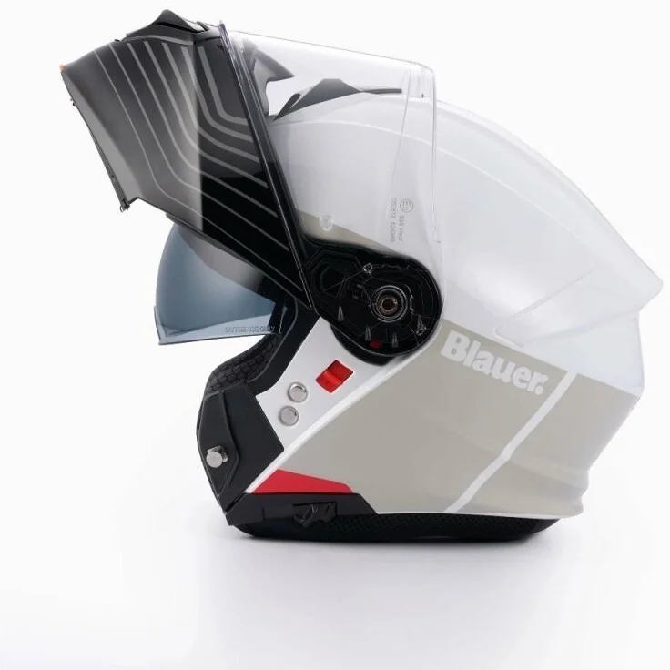 Offerta Lampo Casco Moto Modulare Blauer Noah P/J Bianco
