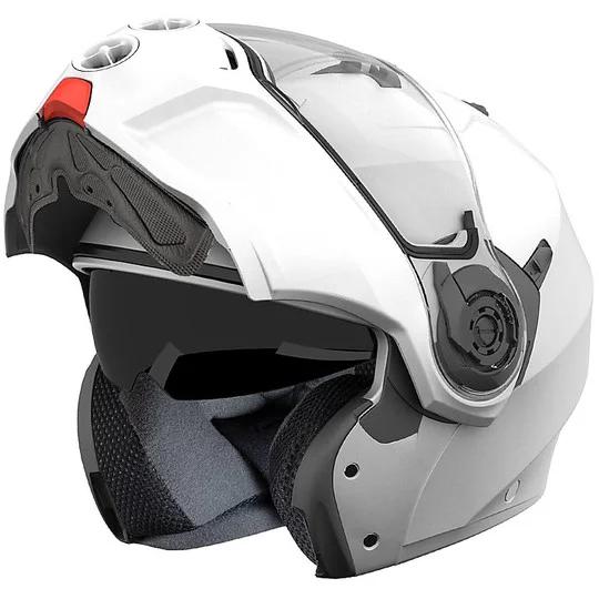 Casco Moto Modulare Caberg Droid Bianco Metal Più Venduto