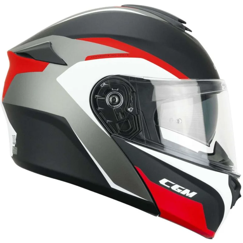 Ultima Occasione Casco Moto Modulare CGM 568G BER DRESDA Nero Rosso opaco
