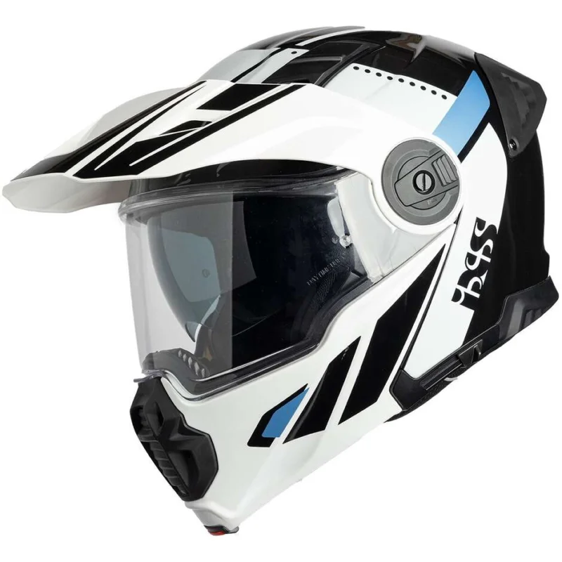 Casco Moto Modulare iXS Venture 1.0 Nero Antracite Bianco Economico