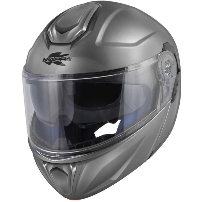 Pagamento Sicuro Casco Moto Modulare Kappa KV50 B Solid Grigio Lucido
