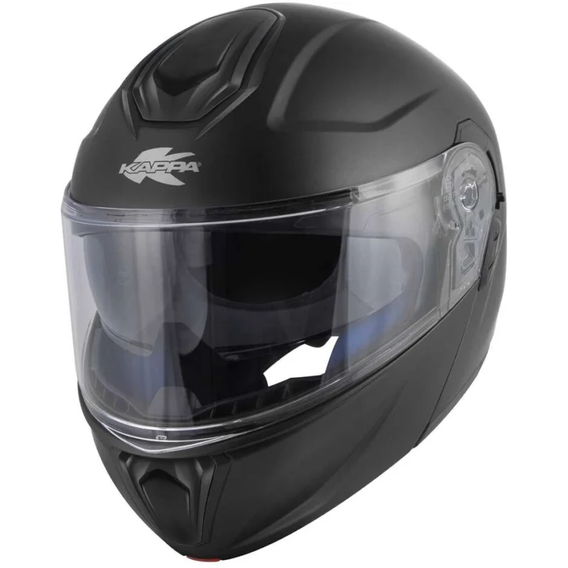 Spedizione Gratuita Casco Moto Modulare Kappa KV50 B Solid Nero Opaco