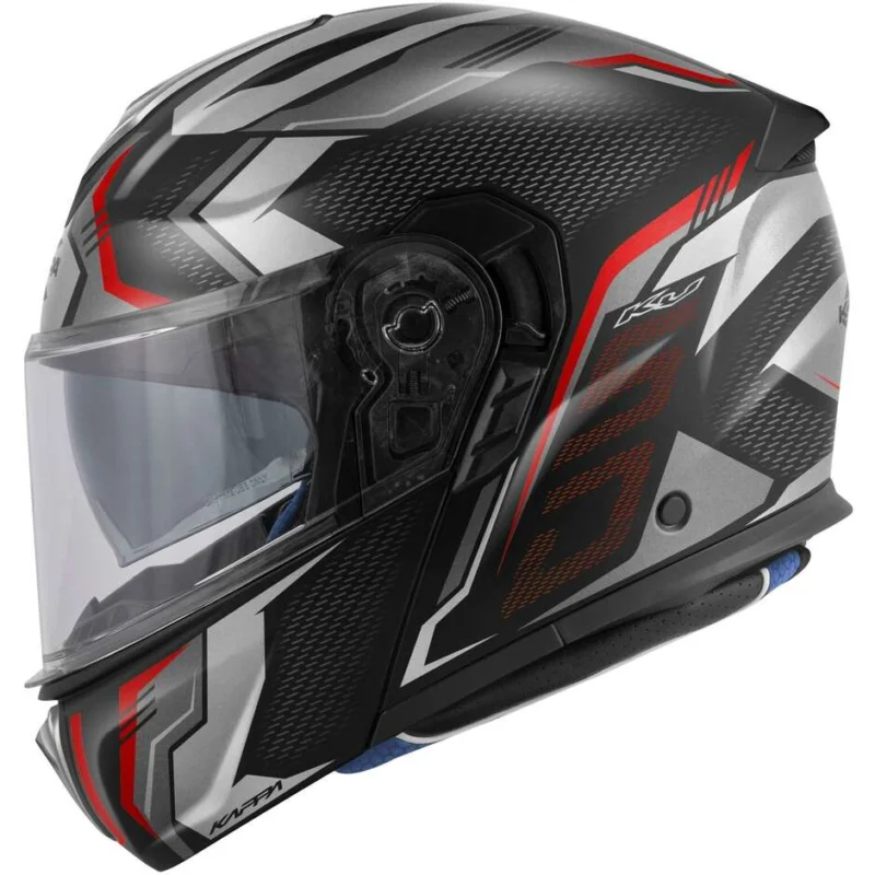 Casco Moto Modulare Kappa KV50 F ESCALADE Nero Opaco Titanio Rosso Offerta