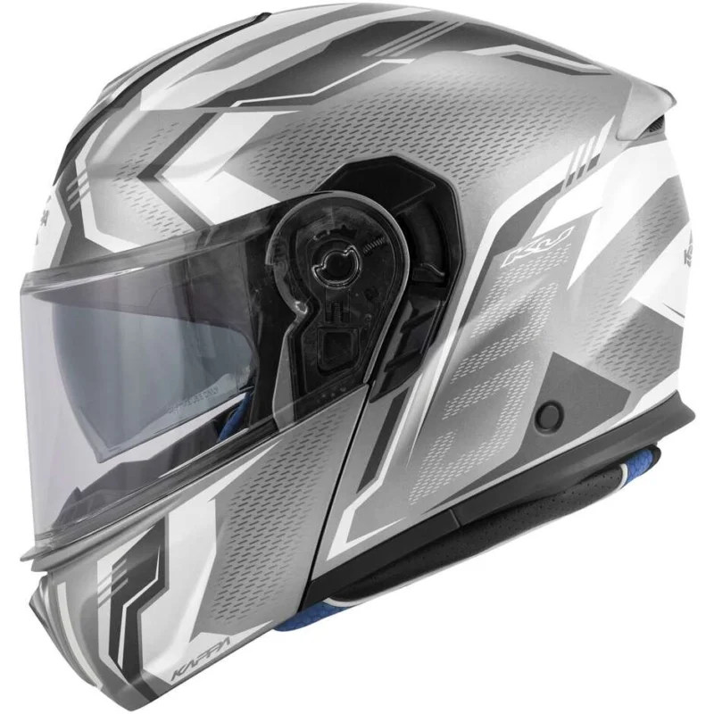 Casco Moto Modulare Kappa KV50 F ESCALADE Silver Titanio Promozione