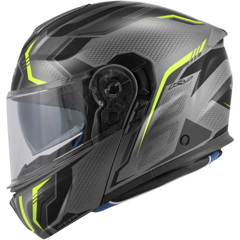 Casco Moto Modulare Kappa KV50 F ESCALADE Titanio opaco Giallo Nuova Collezione
