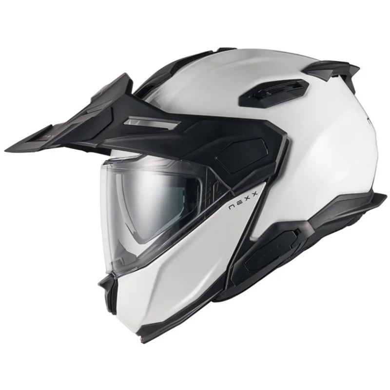 Economico Casco Moto Modulare Nexx X.Lifecountry Mono Bianco