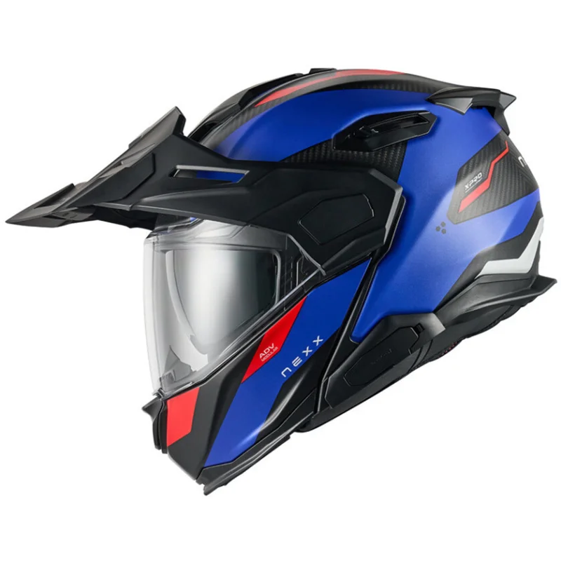 Casco Moto Modulare Nexx X.LifecountryTerra Blu Rosso Prezzo Ridotto