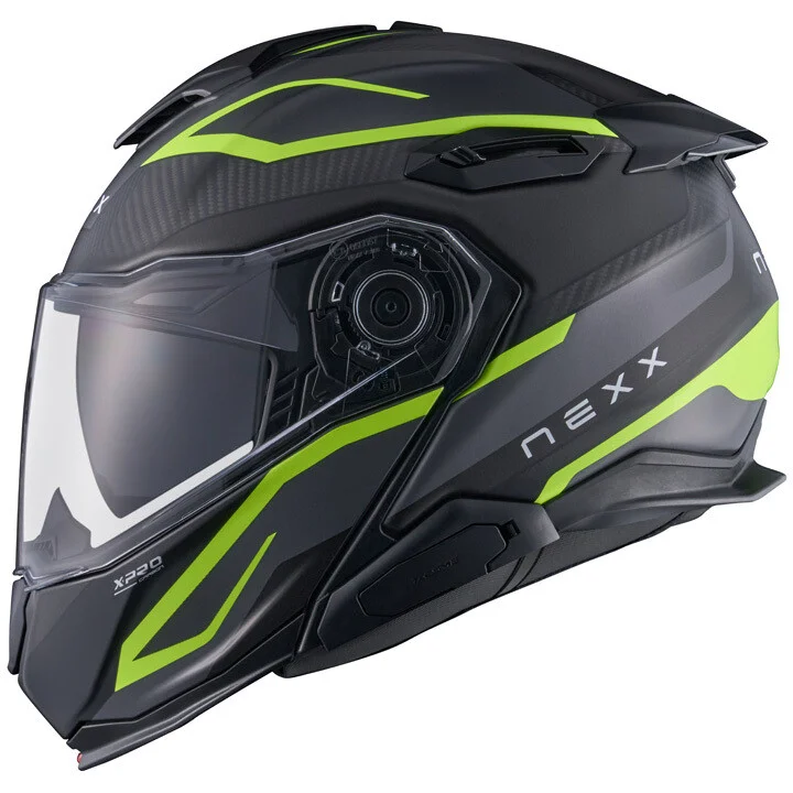 Casco Moto Modulare Nexx X.Lifetour Mile Grigio Giallo Offerta Lampo