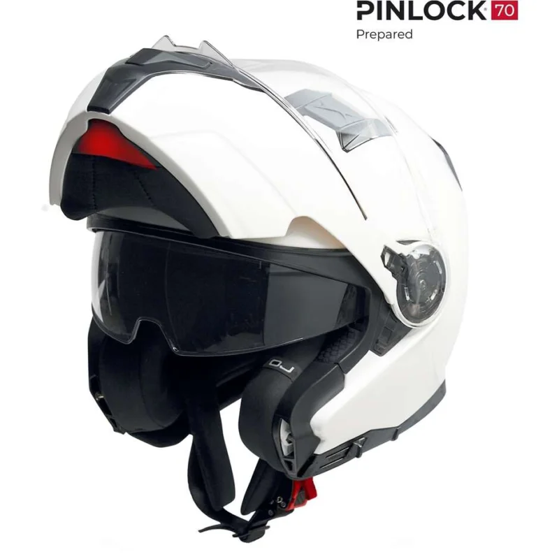 Casco Moto Modulare OJ ORIZZONTE Bianco Prezzo Basso