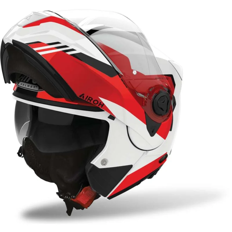A Buon Prezzo Casco Moto Modulare Omologato P/J Airoh SPECKTRE Clever Rosso Lucido