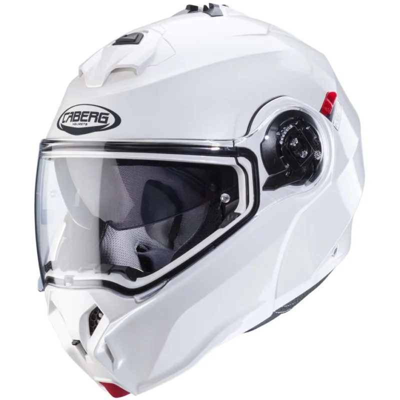 Nuova Collezione Casco Moto Modulare Omologato P/J Caberg DUKE EVO Bianco Metal