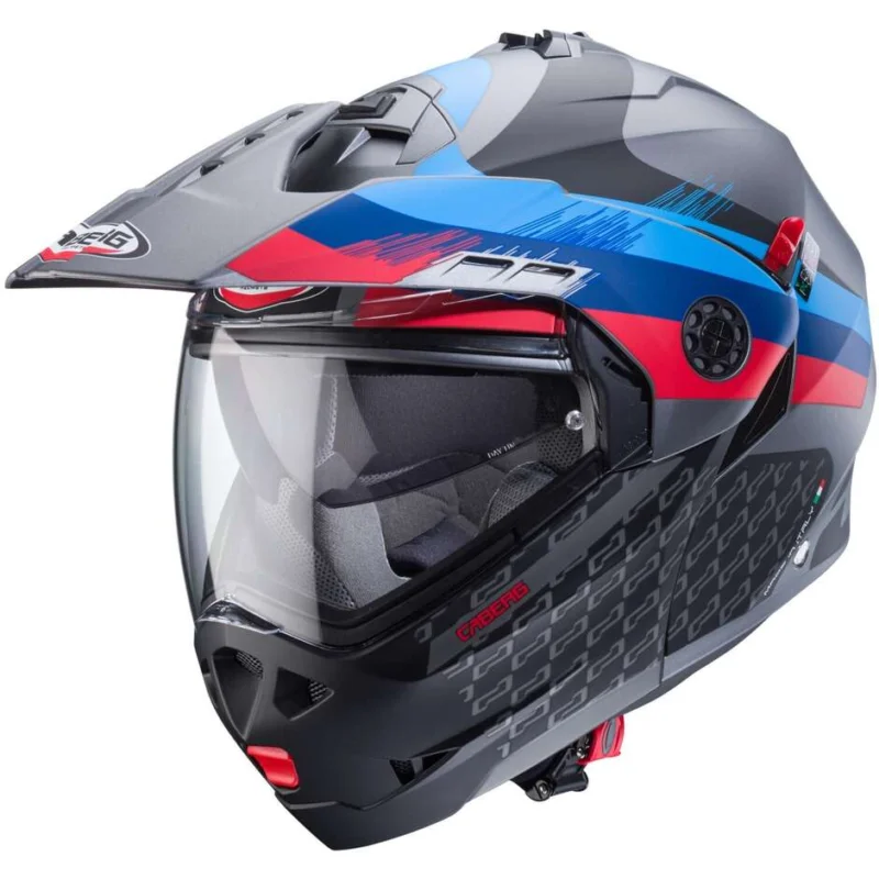 Casco Moto Modulare Omologato P/J Caberg TOURMAX X SARABE Grigio Opaco Nero Colore Bmw Nuovo Arrivo