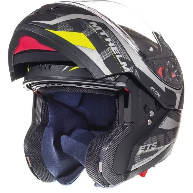 Ultime Pezzi Casco Moto Modulare Omologato P/J Mt Helmet ATOM sv Divergence A12 Grigio Opaco