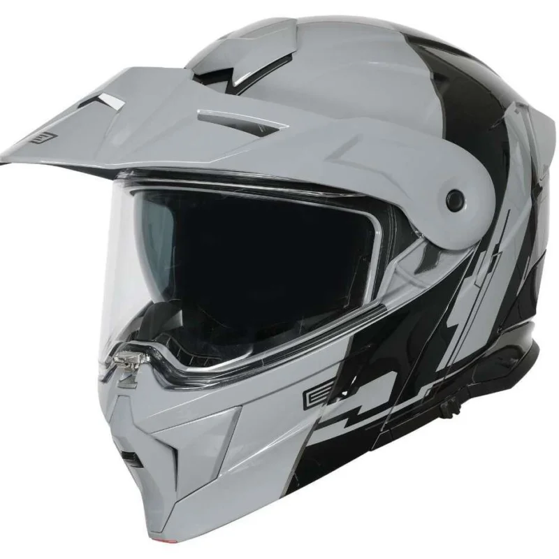 Casco Moto Modulare ORIGINE ADVENTURE CYBORG Grigio Nero Prezzo Conveniente