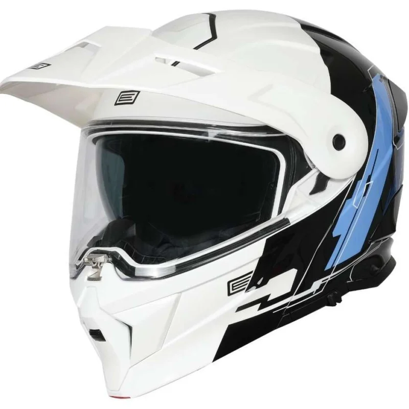 Casco Moto Modulare ORIGINE ADVENTURE CYBORG Rosso Bianco Nero A Buon Prezzo