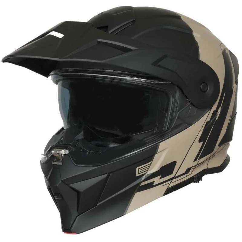 Spedito Oggi Casco Moto Modulare ORIGINE ADVENTURE CYBORG Sand Nero
