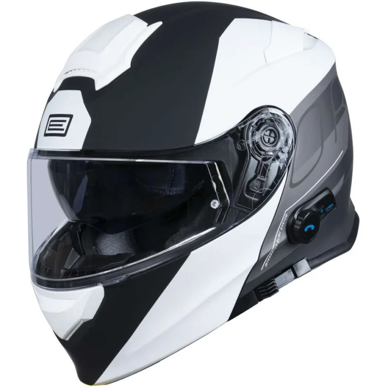 Casco Moto Modulare Origine DELTA Bt Row Bianco Blu Opaco Prezzo Scontato