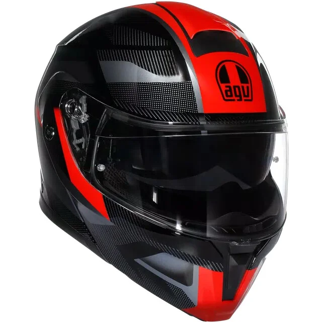 Casco Moto Modulare P/J AgvSTREETMODULARLEDRO Nero Rosso Acquista Ora