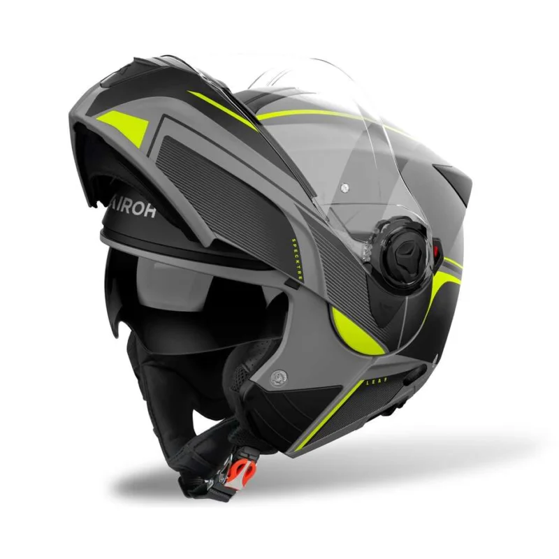 Nuovo Arrivo Casco Moto Modulare P/J Airoh SPECKTRE LEAF Giallo Opaco