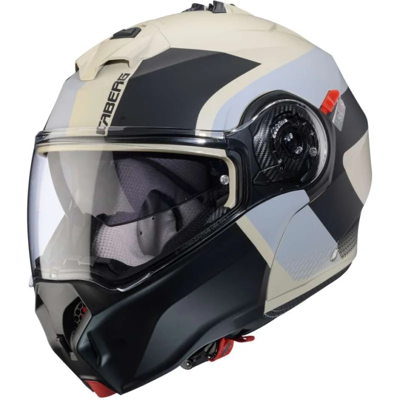 Casco Moto Modulare P/J Caberg DUKE EVO INDY Opaco Sand Grigio Nero Compra Oggi Stesso